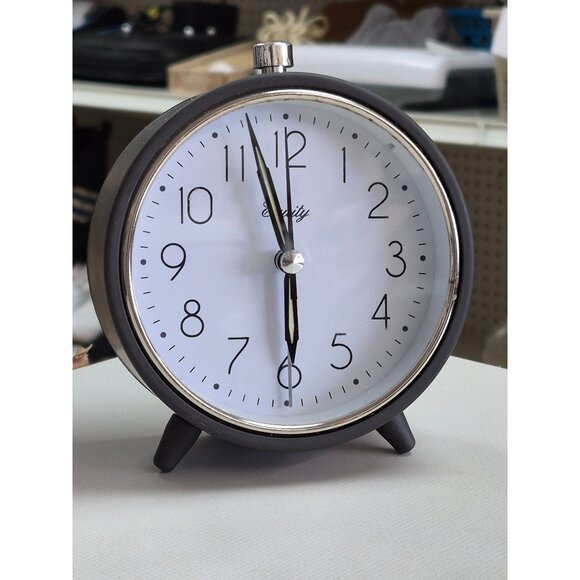 Vintage Equity Classic Analog Alarm Clock with Precision Timekeeping - Picture 1 of 6